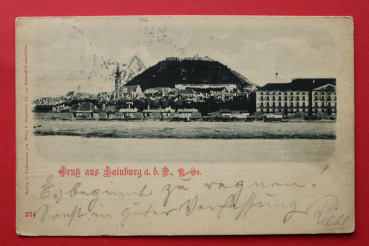 AK Gruss aus Hainburg a d D / 1900 / Ortsansicht / Niederösterreich